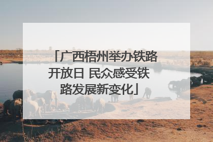 广西梧州举办铁路开放日 民众感受铁路发展新变化