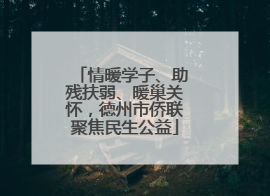 情暖学子、助残扶弱、暖巢关怀，德州市侨联聚焦民生公益