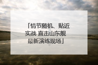 情节随机、贴近实战 直击山东舰最新演练现场