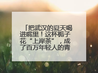 把武汉的夏天喝进嘴里！这杯栀子花“上岸茶”，成了百万年轻人的青春暗号