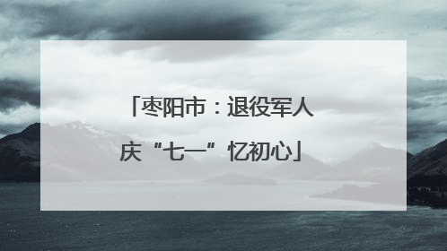 枣阳市：退役军人庆“七一”忆初心