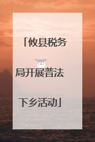 攸县税务局开展普法下乡活动