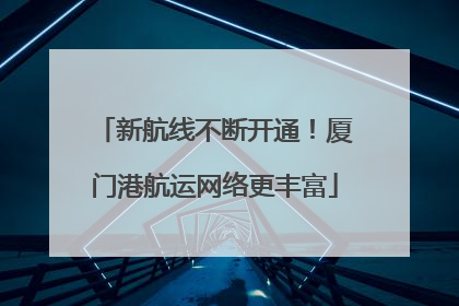 新航线不断开通！厦门港航运网络更丰富