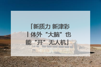 新质力 新津彩丨体外“大脑”也能“开”无人机