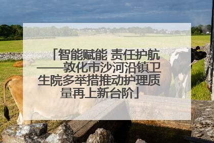 智能赋能 责任护航——敦化市沙河沿镇卫生院多举措推动护理质量再上新台阶