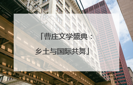 曹庄文学盛典：乡土与国际共舞