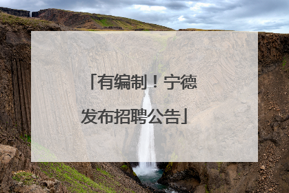 有编制！宁德发布招聘公告