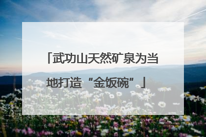 武功山天然矿泉为当地打造“金饭碗”