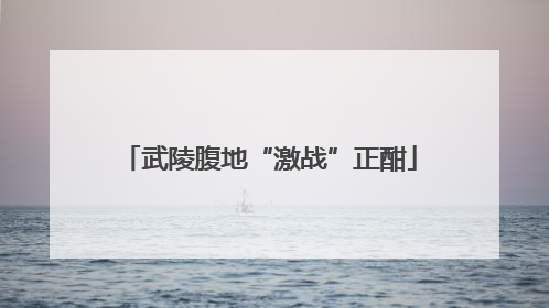 武陵腹地“激战”正酣
