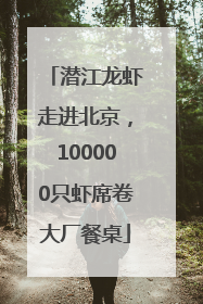 潜江龙虾走进北京，100000只虾席卷大厂餐桌