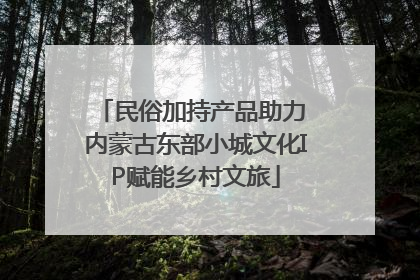 民俗加持产品助力 内蒙古东部小城文化IP赋能乡村文旅