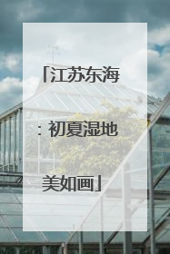 江苏东海：初夏湿地美如画