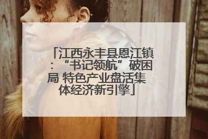 江西永丰县恩江镇：“书记领航”破困局 特色产业盘活集体经济新引擎