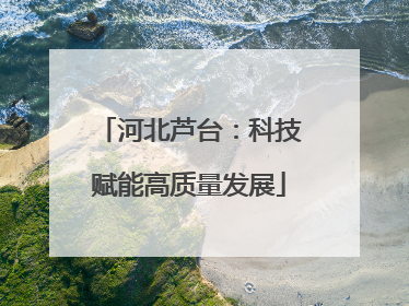河北芦台：科技赋能高质量发展