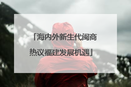 海内外新生代闽商热议福建发展机遇