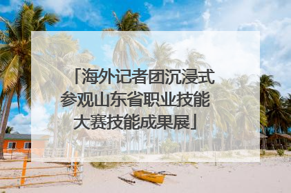 海外记者团沉浸式参观山东省职业技能大赛技能成果展