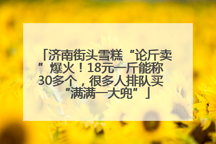 济南街头雪糕“论斤卖”爆火！18元一斤能称30多个，很多人排队买“满满一大兜”