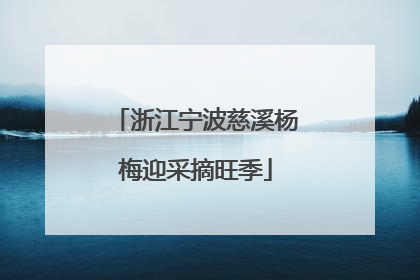 浙江宁波慈溪杨梅迎采摘旺季