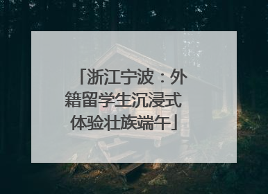 浙江宁波：外籍留学生沉浸式体验壮族端午