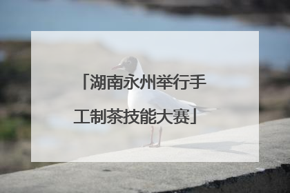 湖南永州举行手工制茶技能大赛