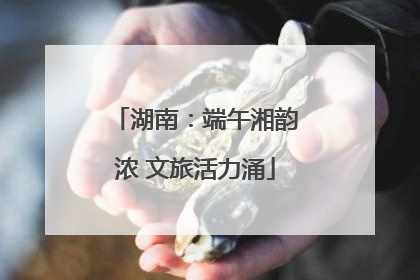 湖南：端午湘韵浓 文旅活力涌