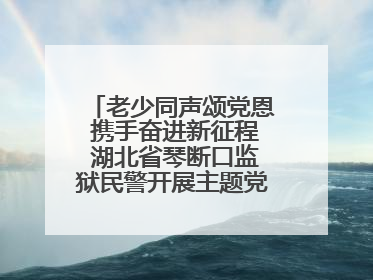 老少同声颂党恩 携手奋进新征程 湖北省琴断口监狱民警开展主题党日活动