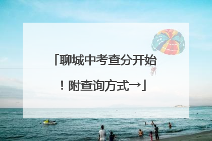 聊城中考查分开始！附查询方式→
