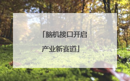 脑机接口开启产业新赛道