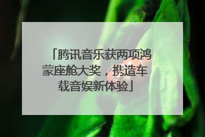 腾讯音乐获两项鸿蒙座舱大奖，携造车载音娱新体验