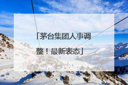 茅台集团人事调整！最新表态