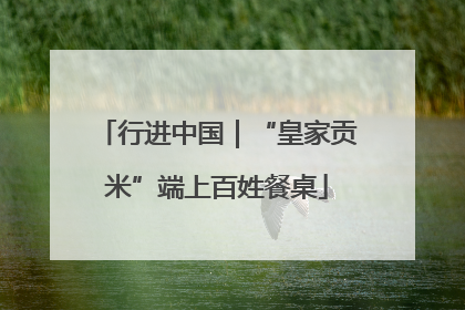 行进中国｜“皇家贡米”端上百姓餐桌