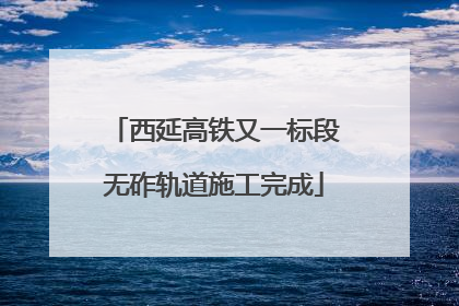 西延高铁又一标段无砟轨道施工完成
