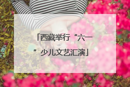 西藏举行“六一”少儿文艺汇演