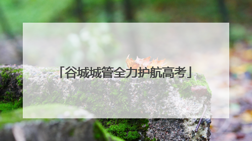 谷城城管全力护航高考