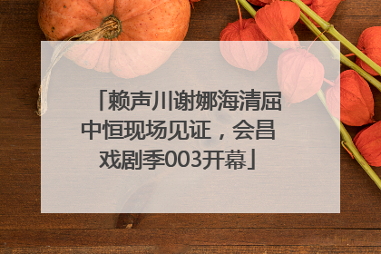 赖声川谢娜海清屈中恒现场见证，会昌戏剧季003开幕