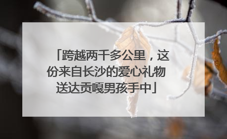 跨越两千多公里，这份来自长沙的爱心礼物送达贡嘎男孩手中