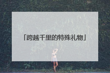 跨越千里的特殊礼物