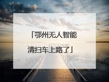 鄂州无人智能清扫车上路了