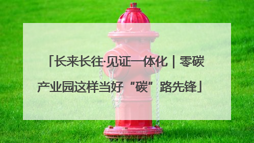 长来长往·见证一体化｜零碳产业园这样当好“碳”路先锋