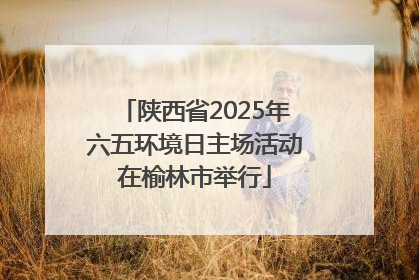 陕西省2025年六五环境日主场活动在榆林市举行