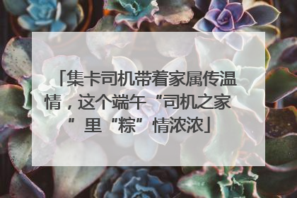 集卡司机带着家属传温情，这个端午“司机之家”里“粽”情浓浓