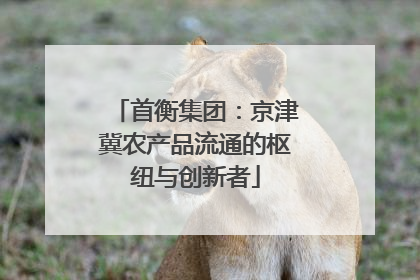 首衡集团：京津冀农产品流通的枢纽与创新者
