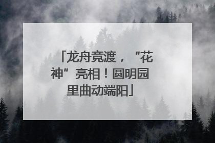 龙舟竞渡，“花神”亮相！圆明园里曲动端阳