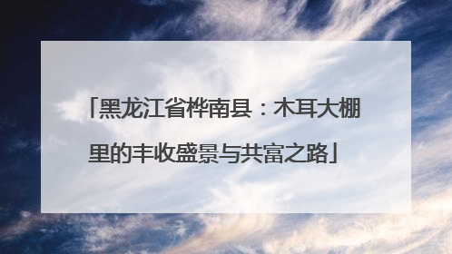 黑龙江省桦南县：木耳大棚里的丰收盛景与共富之路