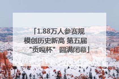 1.88万人参赛规模创历史新高 第五届“贡嘎杯”圆满闭幕
