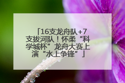 16支龙舟队+7支拔河队！怀柔“科学城杯”龙舟大赛上演“水上争锋”