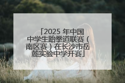 2025 年中国中学生跆拳道联赛（南区赛）在长沙市岳麓实验中学开赛