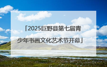 2025巨野县第七届青少年书画文化艺术节开幕