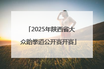 2025年陕西省大众跆拳道公开赛开赛